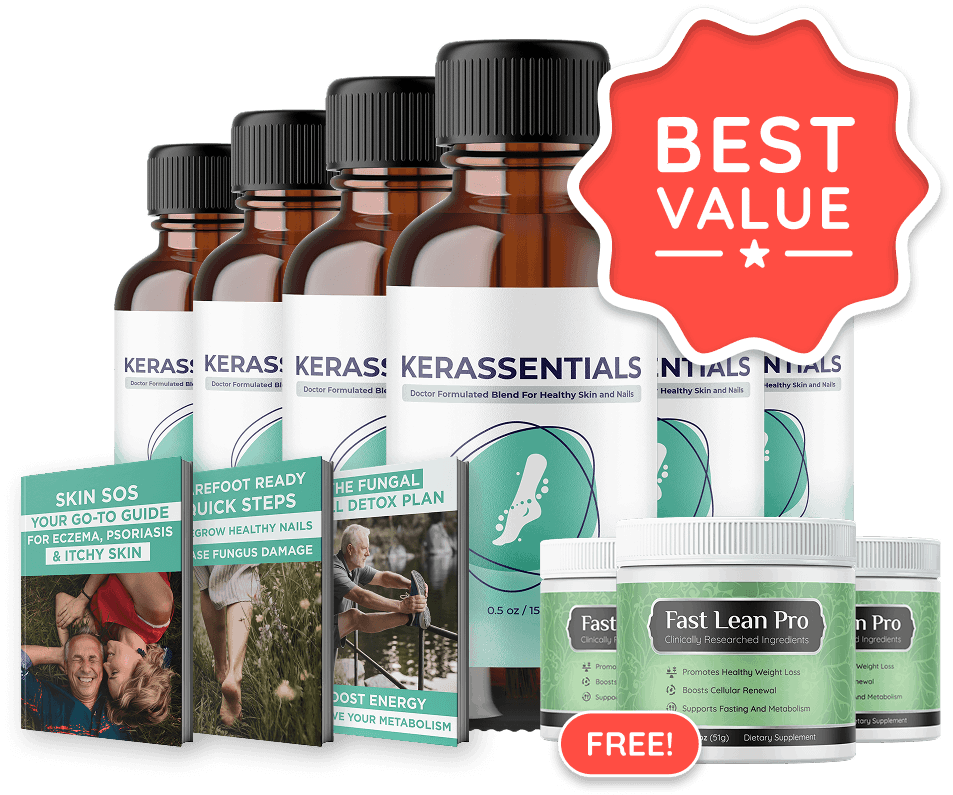 OptiPlax Official Website Kerassentials 6-bottle pack